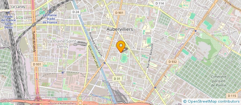 localisation de l'entreprise MONSIEUR MOUSSA TIRERA  AUBERVILLIERS