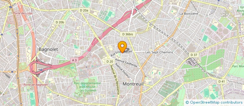 localisation de l'entreprise MONSIEUR MOUSSA TOURE à MONTREUIL