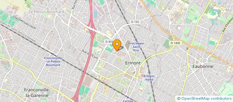 localisation de l'entreprise MONSIEUR MOUSSA TOURE à ERMONT