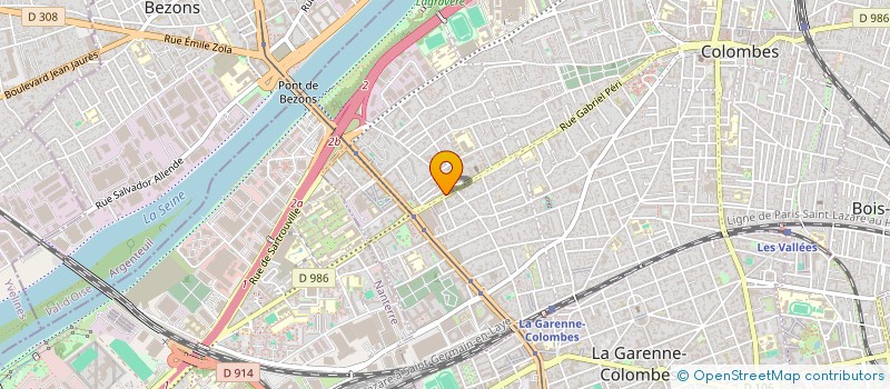 localisation de l'entreprise MONSIEUR MOUSSA TRAORE à COLOMBES