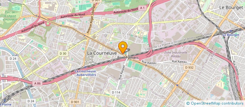 localisation de l'entreprise MONSIEUR MOUSSAB ARAYED à LA COURNEUVE