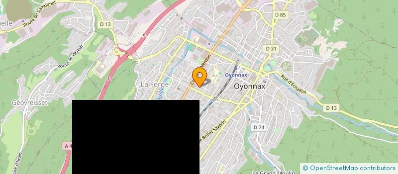 localisation de l'entreprise MONSIEUR MOUSSALY KORKMAZ à OYONNAX