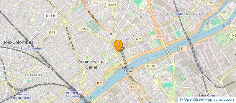localisation de l'entreprise MONSIEUR MOUSTAFA AISSARY à GENNEVILLIERS