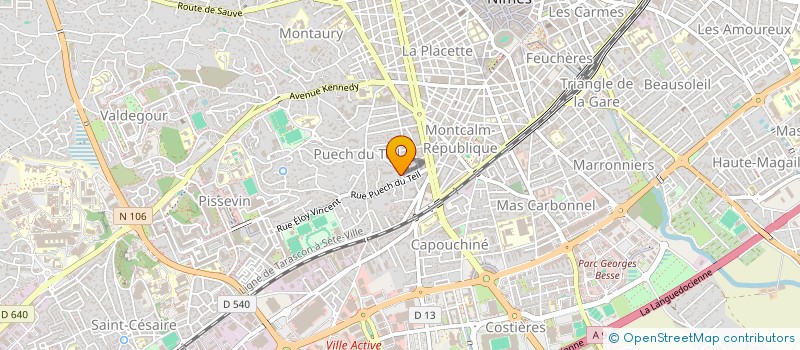 localisation de l'entreprise MONSIEUR MOUSTAFA AKKA  NIMES