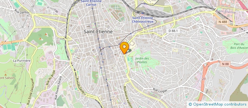 localisation de l'entreprise MONSIEUR MOUSTAFA BELHADI  SAINT-ETIENNE