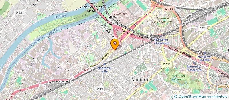 localisation de l'entreprise MONSIEUR MOUSTAFA KOTERBA  NANTERRE