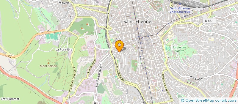 localisation de l'entreprise MONSIEUR MOUSTAFA OTMANI  SAINT-ETIENNE