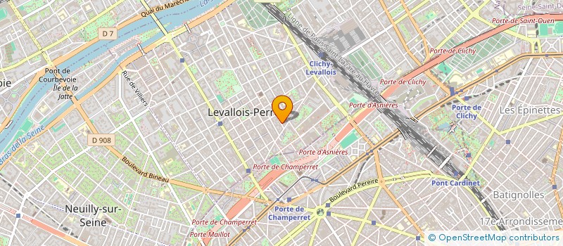 localisation de l'entreprise MONSIEUR MOUSTAPH GAYE à LEVALLOIS-PERRET
