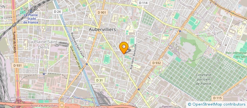 localisation de l'entreprise MONSIEUR MOUSTAPHA AIDARA  AUBERVILLIERS