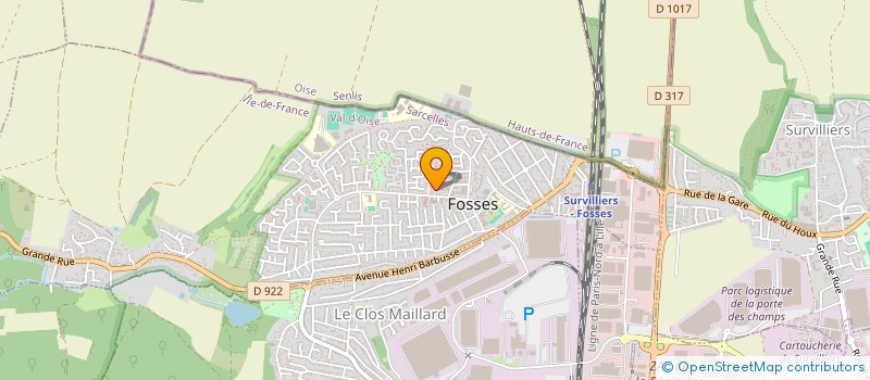 localisation de l'entreprise MONSIEUR MOUSTAPHA CHAOUNE  FOSSES