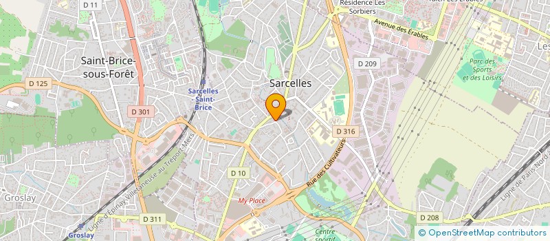 localisation de l'entreprise MONSIEUR MOUSTAPHA CISSE  SARCELLES