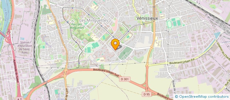 localisation de l'entreprise MONSIEUR MOUSTAPHA DIABY  VENISSIEUX