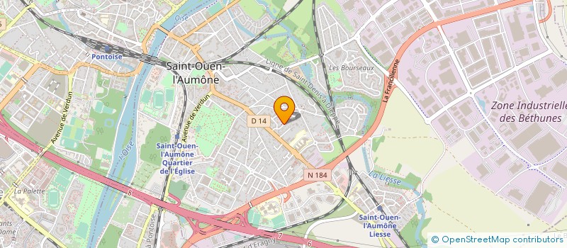 localisation de l'entreprise MONSIEUR MOUSTAPHA DIOP  SAINT-OUEN-L'AUMONE