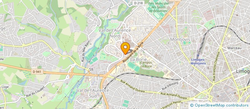 localisation de l'entreprise MONSIEUR MOUSTAPHA FALL à LIMOGES