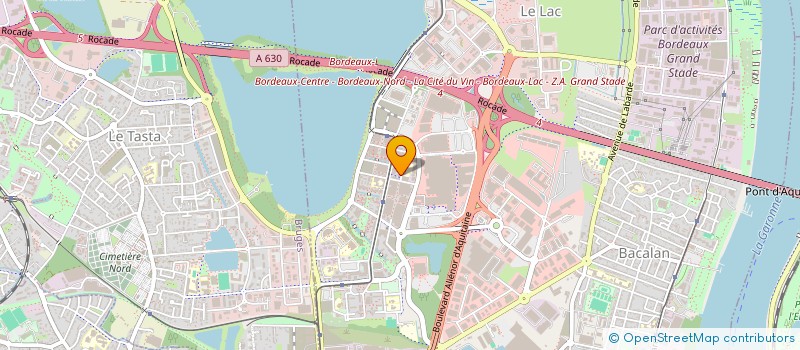 localisation de l'entreprise MONSIEUR MOUSTAPHA GUEYE  BORDEAUX