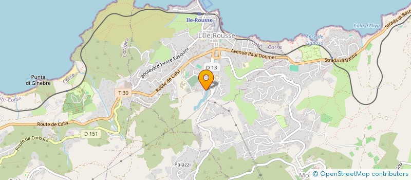 localisation de l'entreprise MONSIEUR MOUSTAPHA HALLOUCHI à L'ILE ROUSSE