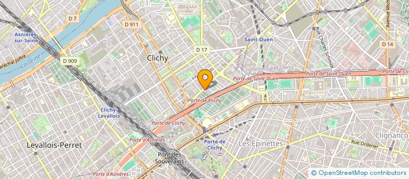 localisation de l'entreprise MONSIEUR MOUSTAPHA JAJI à CLICHY