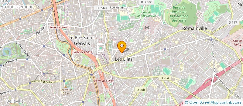 localisation de l'entreprise MONSIEUR MOUSTAPHA MARTINEZ  LES LILAS