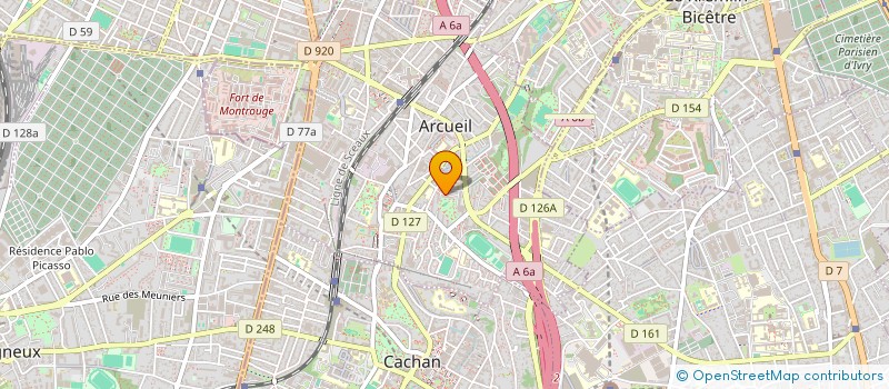 localisation de l'entreprise MONSIEUR MOUSTAPHA OUMEZZAOUCHE  ARCUEIL