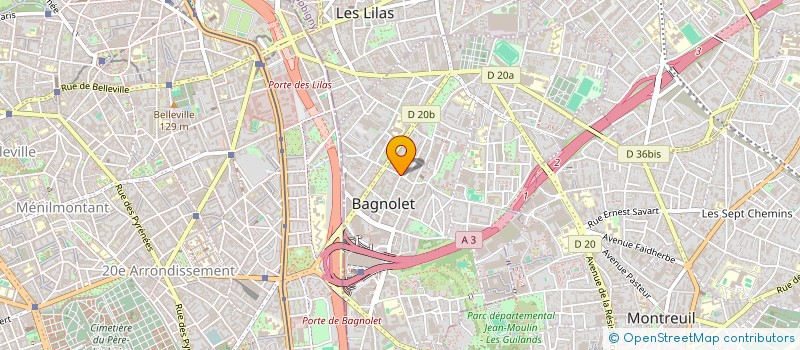 localisation de l'entreprise MONSIEUR MOUSTAPHA SOARE à BAGNOLET