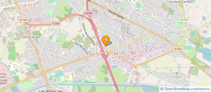 localisation de l'entreprise MONSIEUR MOUSTAPHA TAHARASTE  LES PONTS-DE-CE