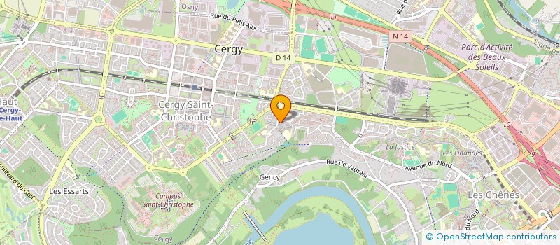 localisation de l'entreprise MONSIEUR MOUSTAPHA TRAORE  CERGY