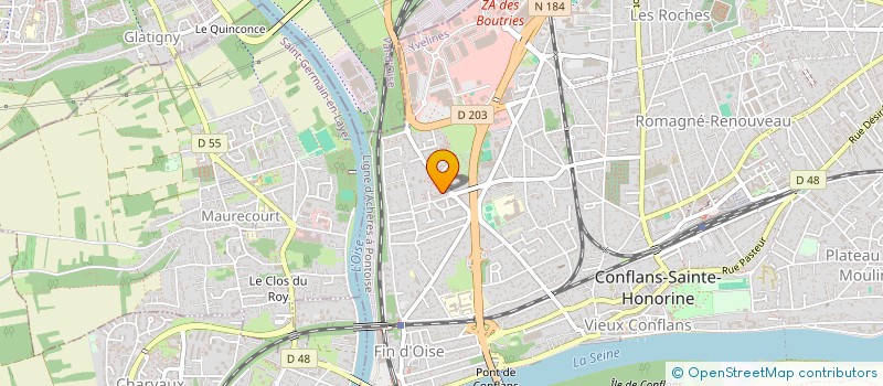 localisation de l'entreprise MONSIEUR MOUTAR DIOCOU  CONFLANS-SAINTE-HONORINE