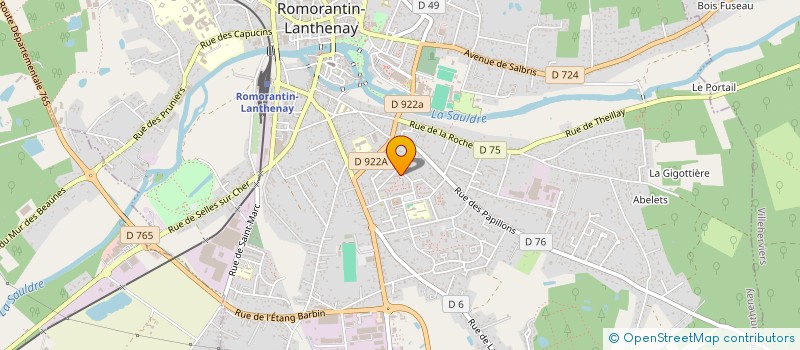 localisation de l'entreprise MONSIEUR MOUTEI ZORAGA  ROMORANTIN-LANTHENAY