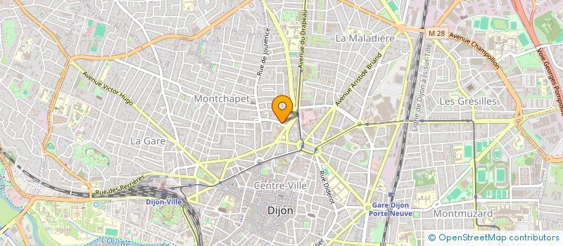 localisation de l'entreprise MONSIEUR MOUTUYOU MALIDI à DIJON