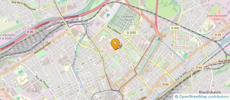 localisation de l'entreprise MONSIEUR MOUZAMIL JOUMOUA ISMAIL  MULHOUSE