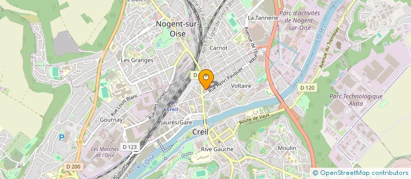 localisation de l'entreprise MONSIEUR MOZEBUL HOQUE  CREIL