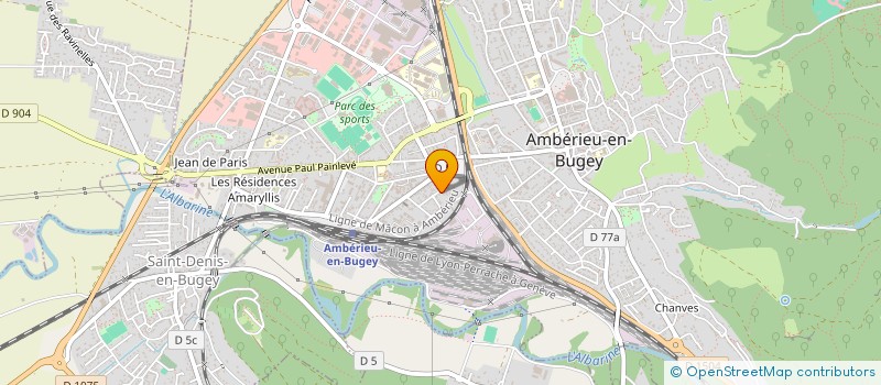 localisation de l'entreprise MONSIEUR MUAMMER GUNDUZ à AMBERIEU-EN-BUGEY