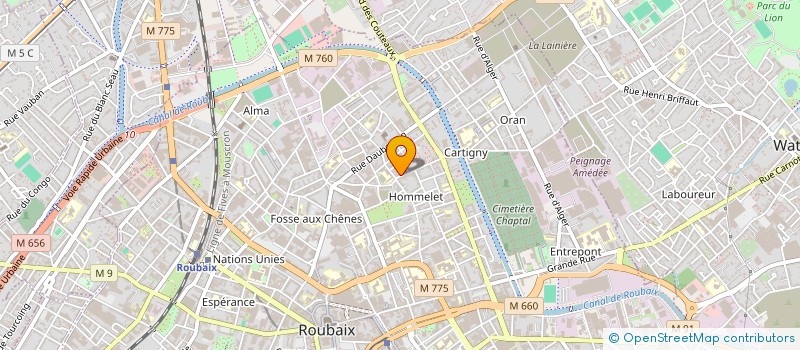 localisation de l'entreprise MONSIEUR MUAMMER YONTEM  ROUBAIX