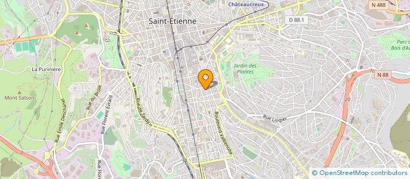 localisation de l'entreprise MONSIEUR MUAZ HUSSEIN à SAINT-ETIENNE