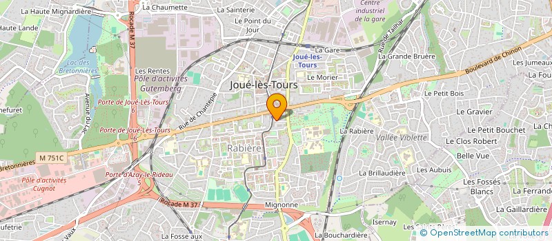 localisation de l'entreprise MONSIEUR MUBARAK ABDALLAH ADAM  JOUE LES TOURS