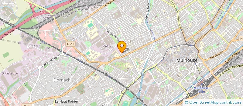 localisation de l'entreprise MONSIEUR MUBARAK ABDALLAH ADAM  MULHOUSE