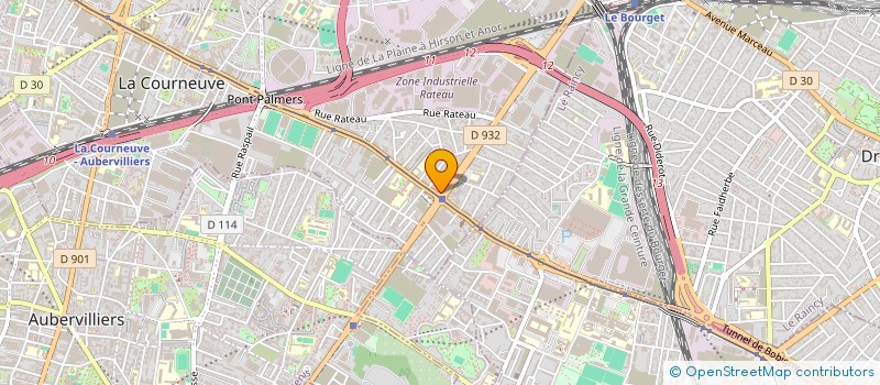 localisation de l'entreprise MONSIEUR MUDASSIR SINAZAI  LA COURNEUVE