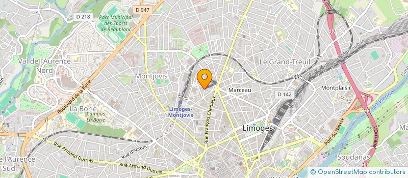 localisation de l'entreprise MONSIEUR MUDATHIR IBRAHIM MOUSSA à LIMOGES