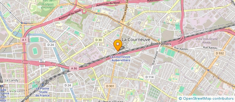 localisation de l'entreprise MONSIEUR MUFTAU AJOSE à LA COURNEUVE