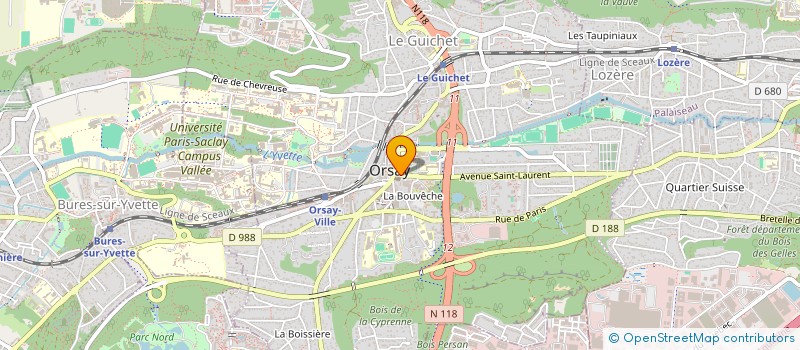 localisation de l'entreprise MONSIEUR MUHAGER IBRAHIM MOHAMED  ORSAY