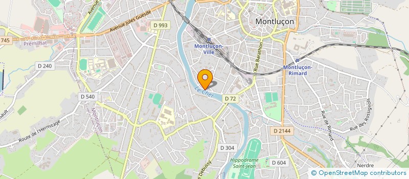 localisation de l'entreprise MONSIEUR MUHAMET DEMAJLJI à MONTLUCON