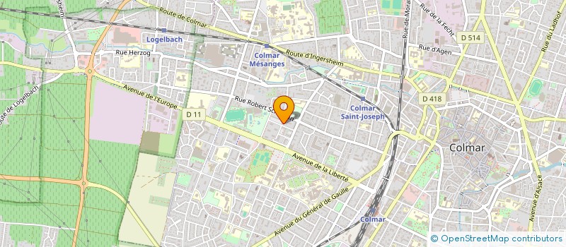 localisation de l'entreprise MONSIEUR MUHAMET TEKIN  COLMAR