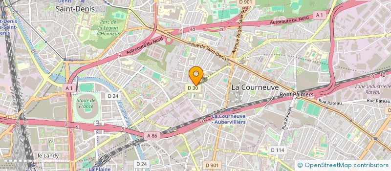 localisation de l'entreprise MONSIEUR MUHAMMAD ADNAN à LA COURNEUVE