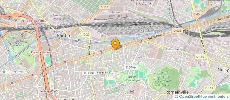 localisation de l'entreprise MONSIEUR MUHAMMAD AFZAL  PANTIN