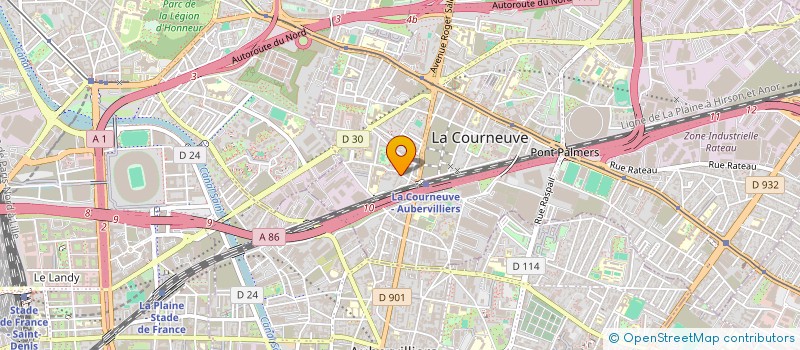 localisation de l'entreprise MONSIEUR MUHAMMAD AHMADZAI à LA COURNEUVE