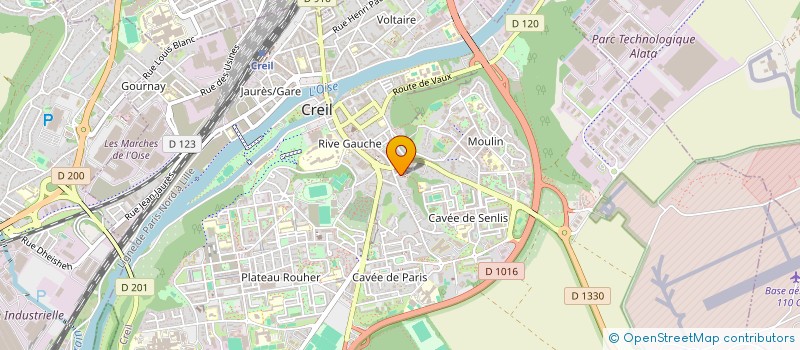 localisation de l'entreprise MONSIEUR MUHAMMAD AKRAM  CREIL