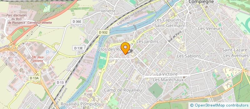 localisation de l'entreprise MONSIEUR MUHAMMAD FOKRUL ISLAM  COMPIEGNE