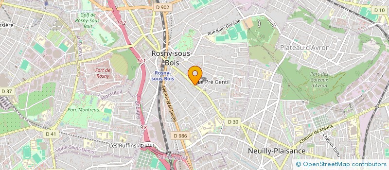 localisation de l'entreprise MONSIEUR MUHAMMAD GUETTOUCHE à ROSNY-SOUS-BOIS