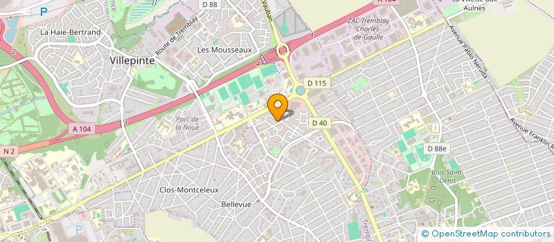 localisation de l'entreprise MONSIEUR MUHAMMAD JUMMA à VILLEPINTE