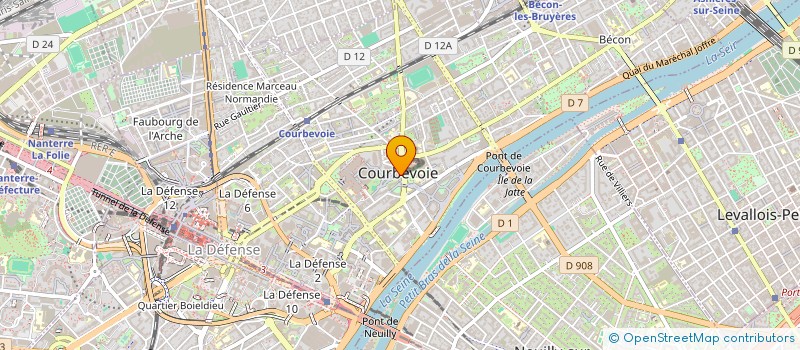 localisation de l'entreprise MONSIEUR MUHAMMAD LITON KHAN  COURBEVOIE